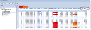 Grid Style Macola OE Order Selection Screen: with Weight Added