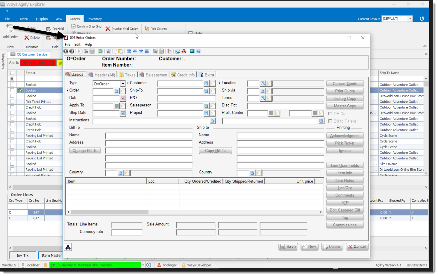 Using Grids to View and Process Transactions in Macola