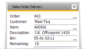 sales order delivery-sap-business-one