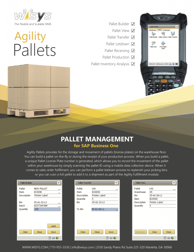 Pallet & Container Management for SAP Business One