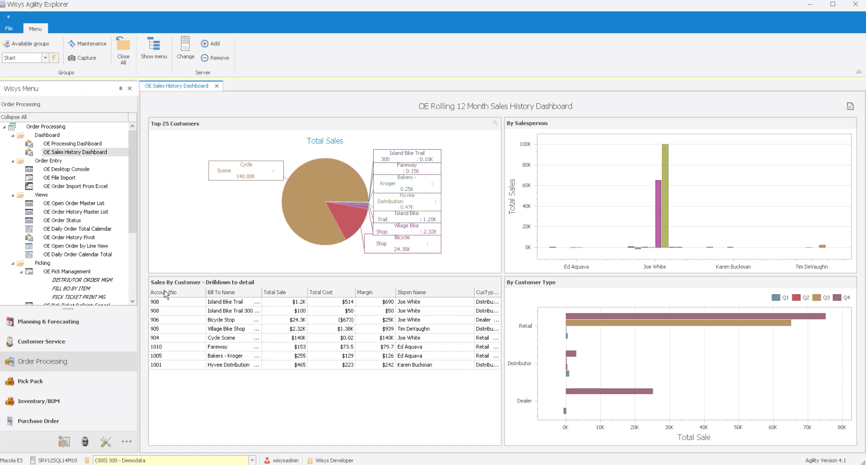 WiSys Agility Analytics: Real-time Visual Business Analysis