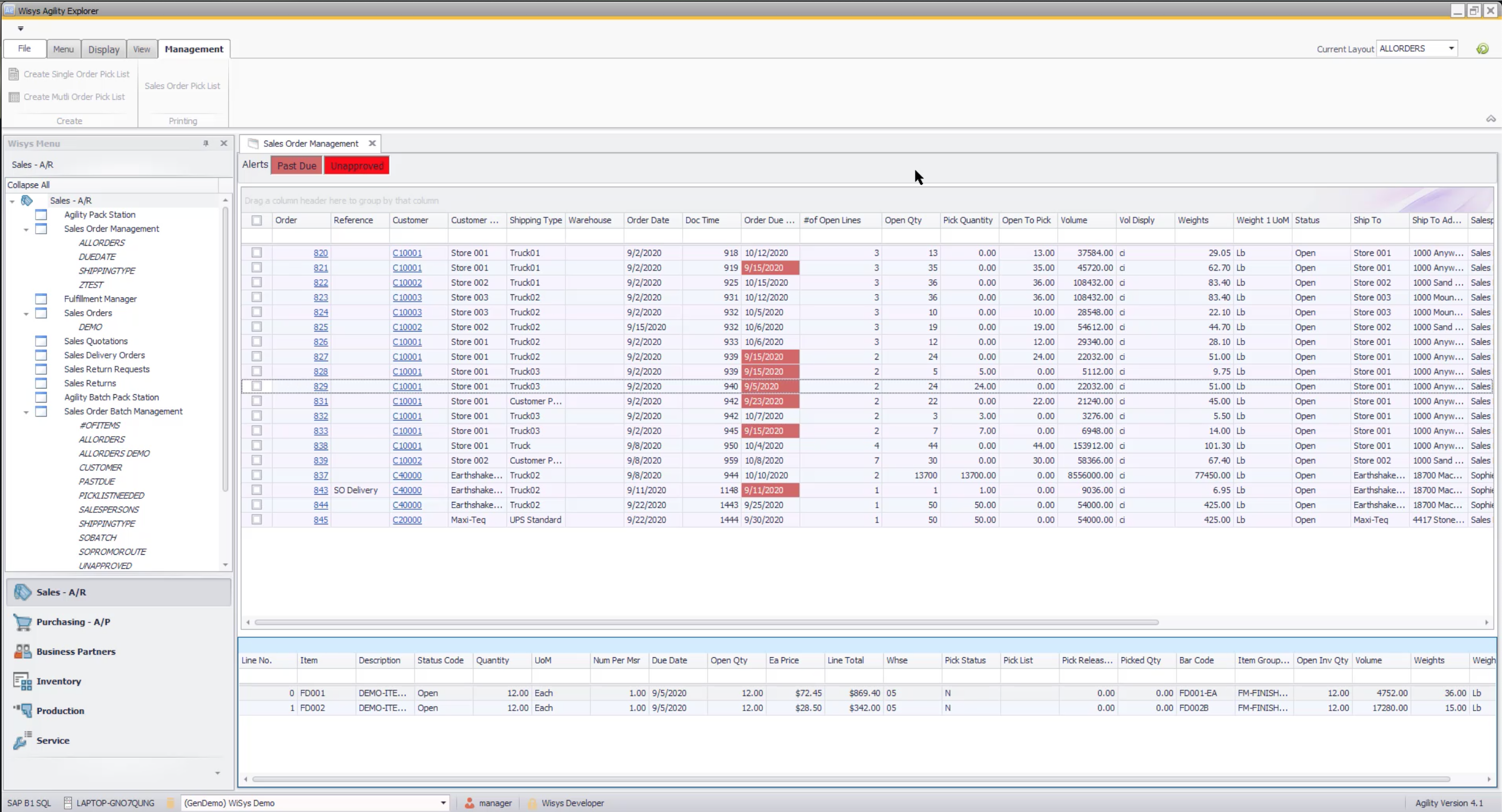 WiSys Agility Desktop Explorer for SAP Business One