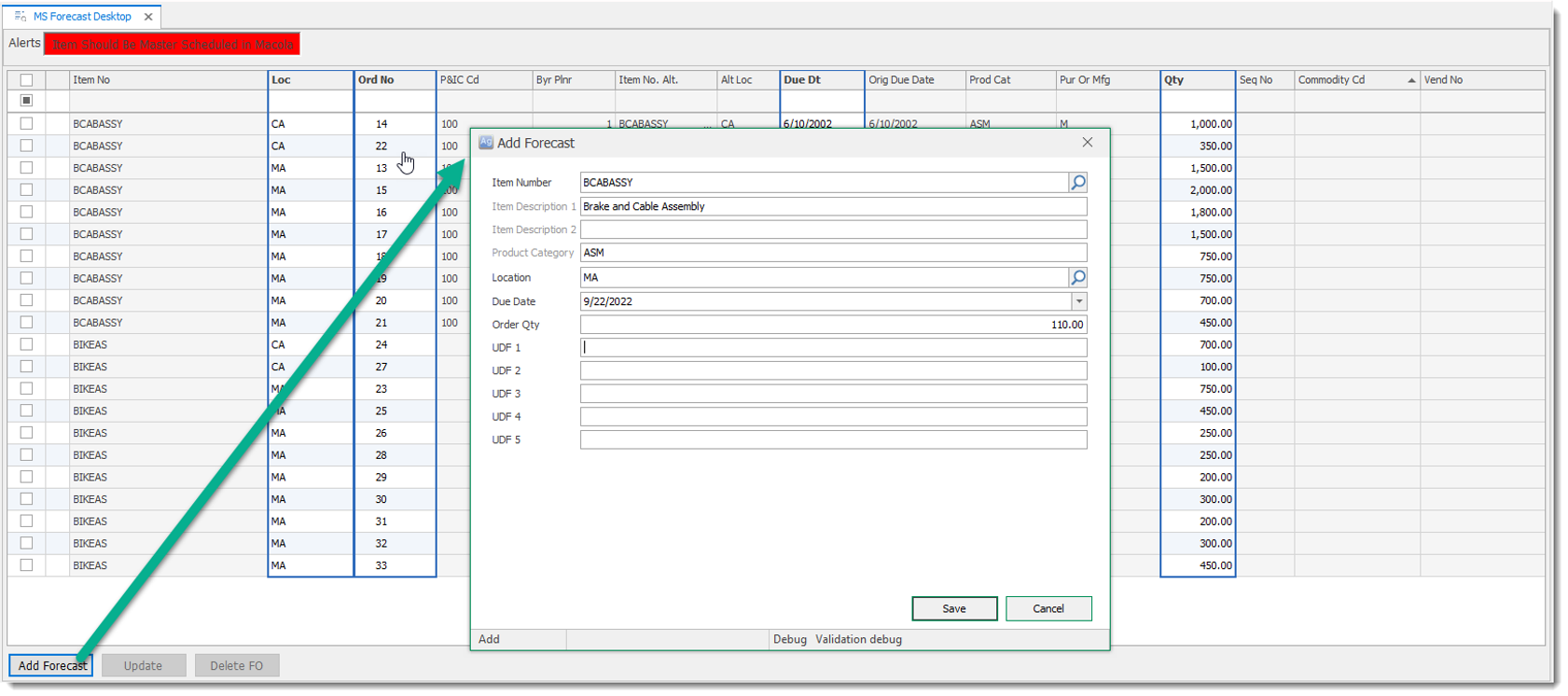 MS Forecast Desktop